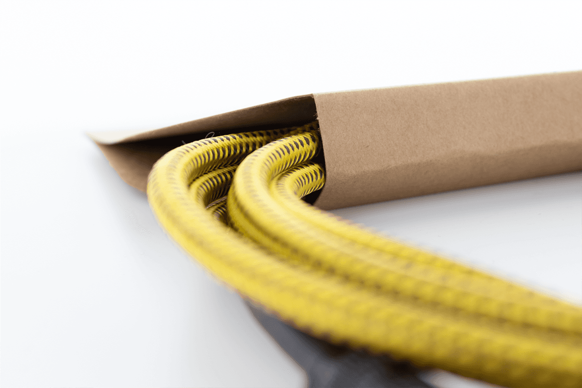 Cable Guitare Jack 3 M Tweed Jaune