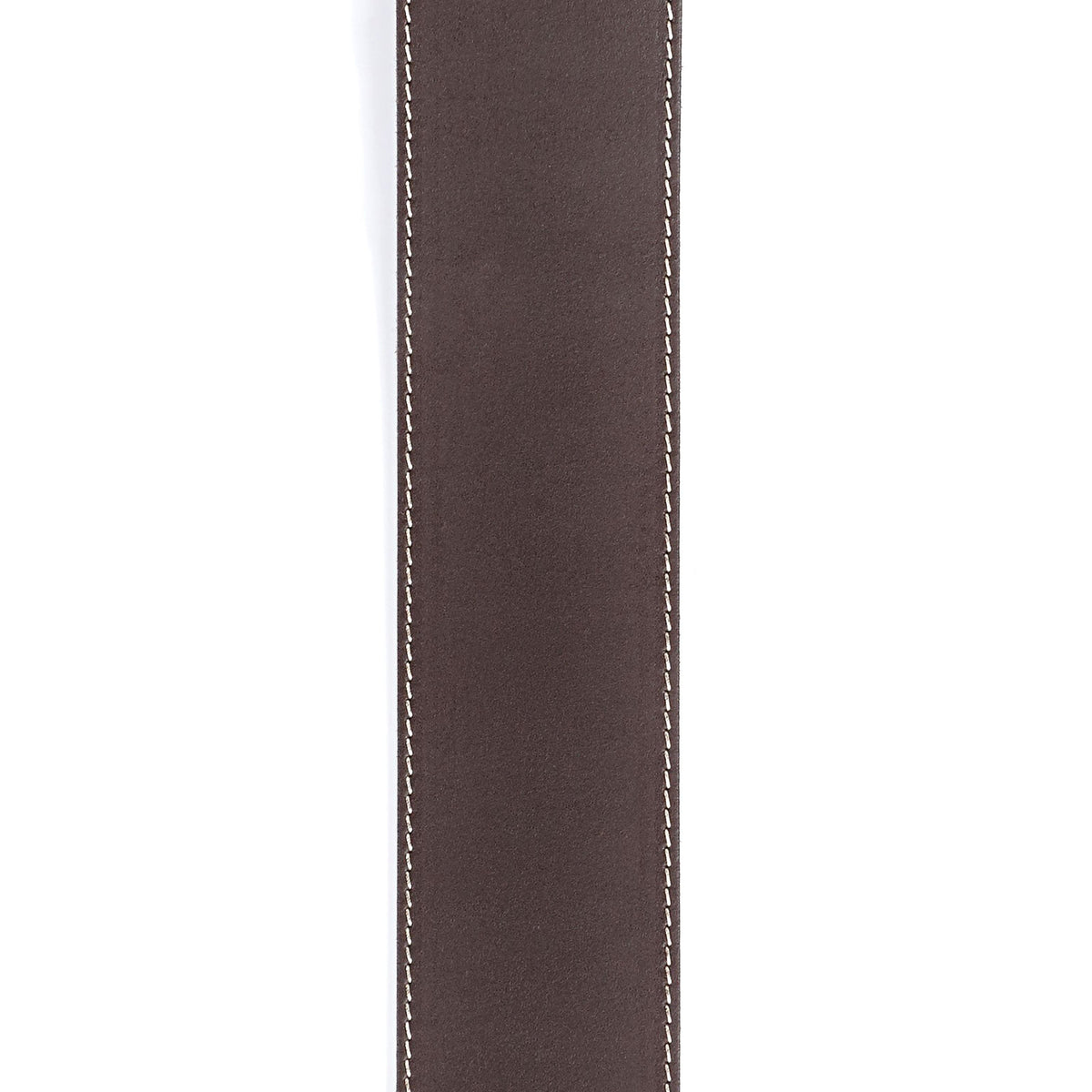 CLASSIC LEATHER GUITAR STRAP WITH CONTRAST STITCH BROWN