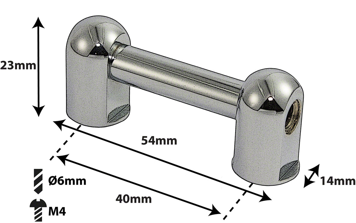 TL2D40 - Coquille Tube - 40mm - Double Tirant (X1)