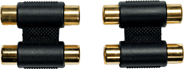 AD15 - ADAPTATEUR 2 RCA FEMELLE / 2 RCA FEMELLE (PAIRE)