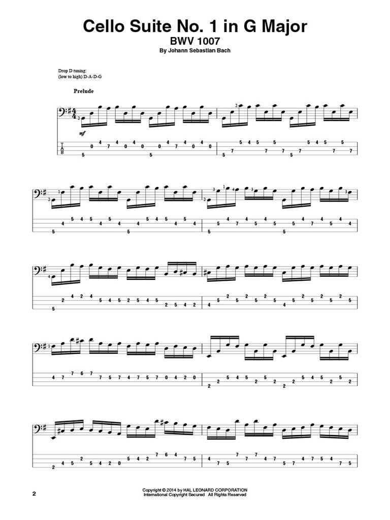 Bach J.S. - Cellosuiten für E-Bass