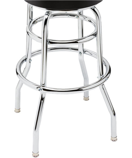 30" Blackout Backrest Barstool With Embossed Logo