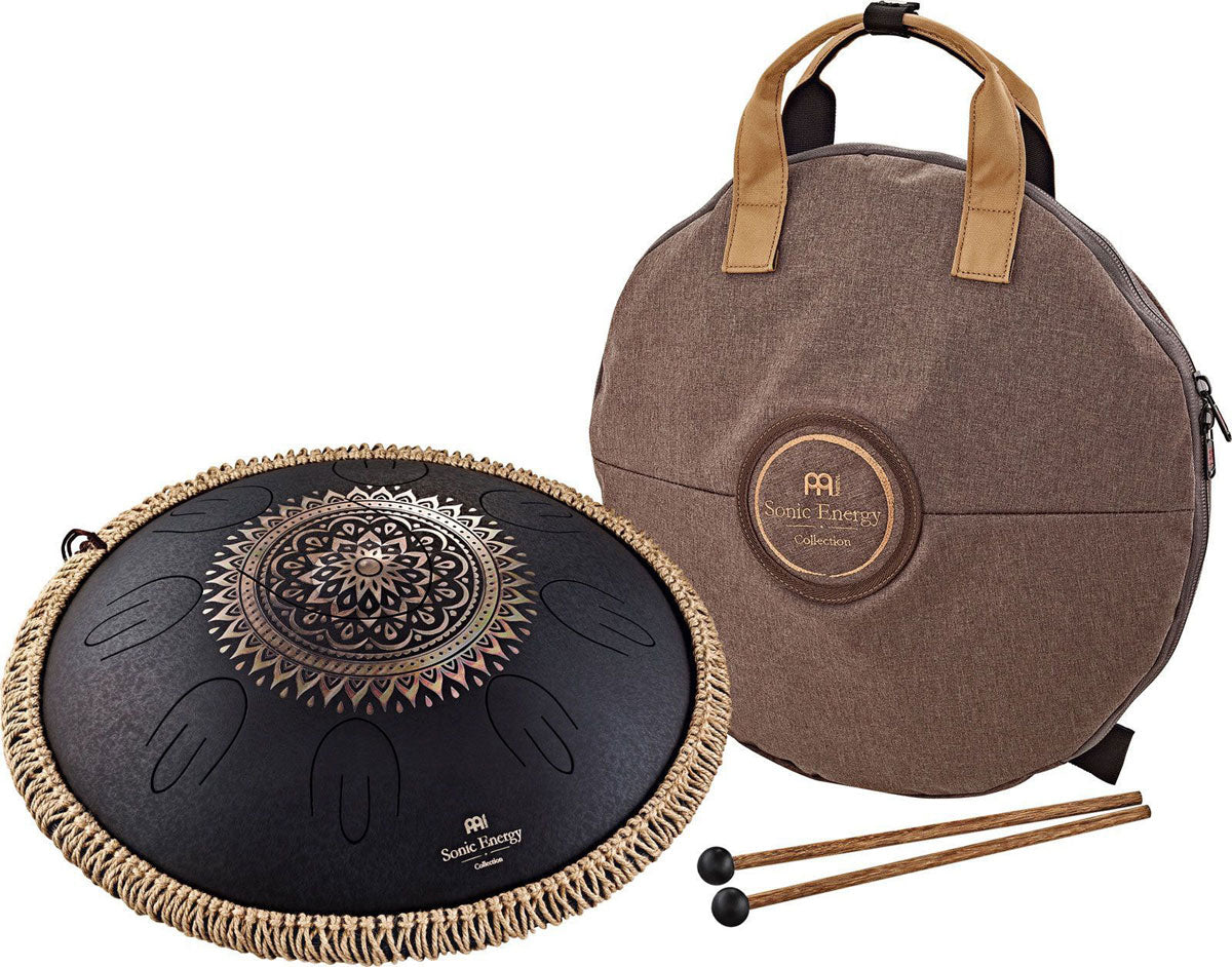 Octave Steel Tongue Drum Noir + Gravure D Kurd