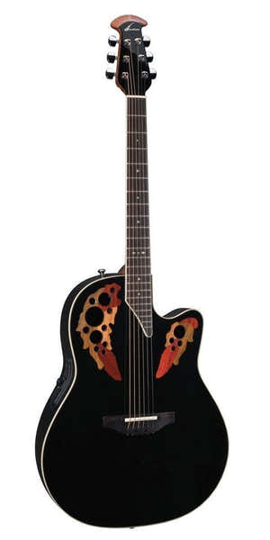 E-Akustikgitarre Pro Series Standard Elite Deep Contour Black