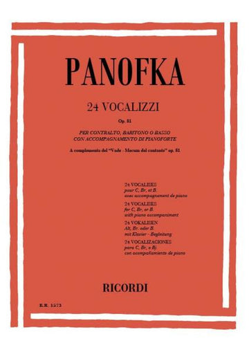 PANOFKA H. - 24 VOCALIZZI OP. 81 - CHANT