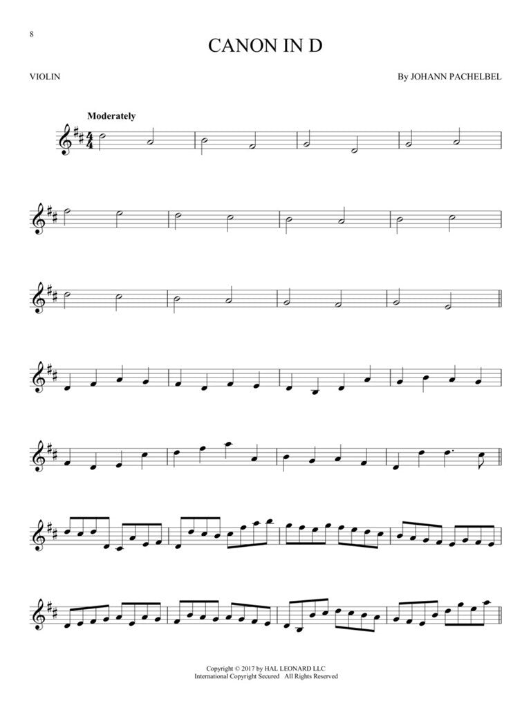 Hal Leonard First 50 Songs You Should Play On The Violin
