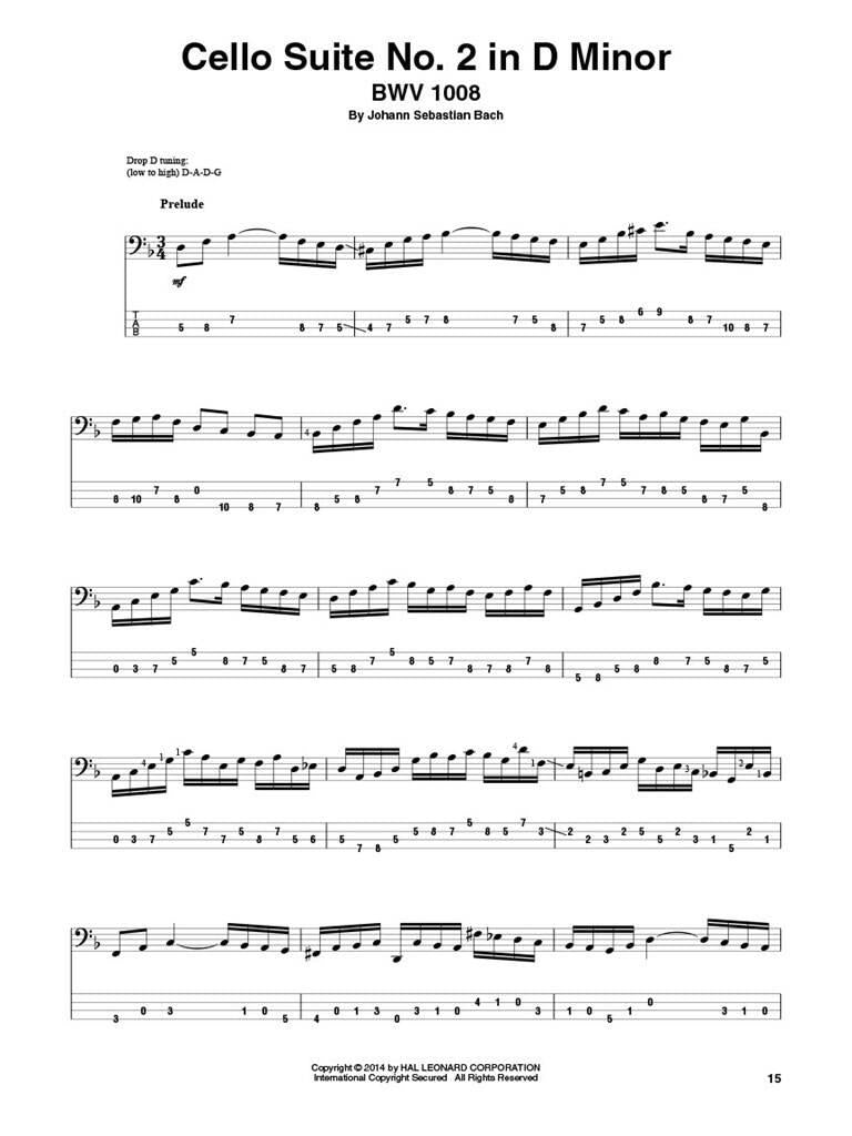 Bach J.S. - Cellosuiten für E-Bass