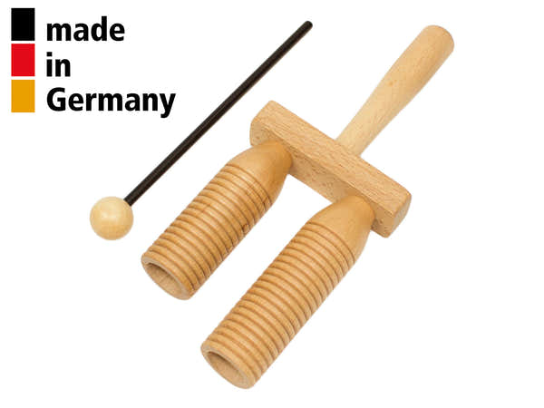 Rohema Kleines Agogo Aus Buche 2 Töne Mit Schlägel - 3+