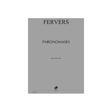 Fervers - Paronomases - Alto Solo