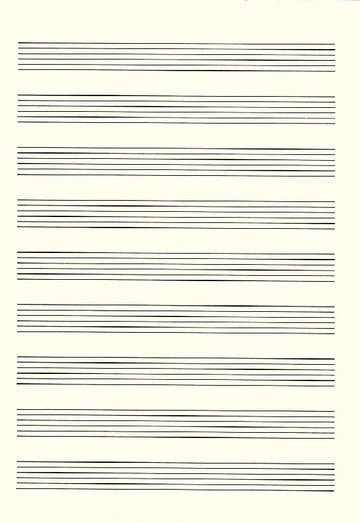 Bloc Notes 9 Portées