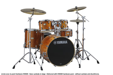 STAGE CUSTOM BIRCH - FUSION 20" - HONEY AMBER + PACK HARDWARE HW680W
