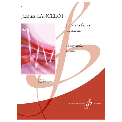 Billaudot 20 Études Faciles Clarinette Sib - Lancelot