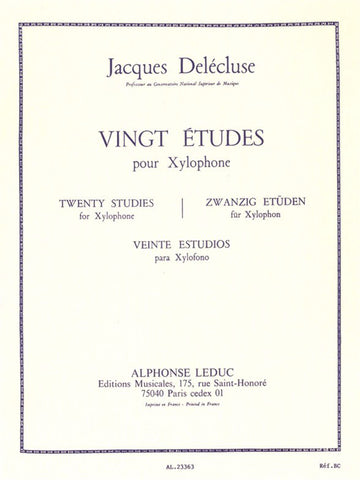 Delecluse J. - 20 Etudes - Xylophone
