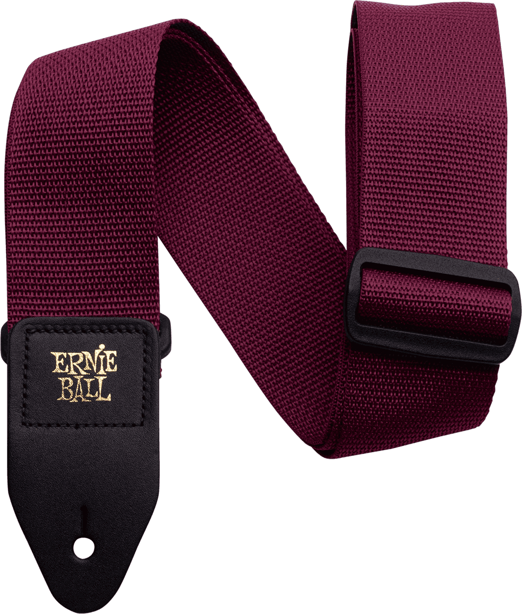 Ernie Ball BURGUNDY GUITAR STRAP