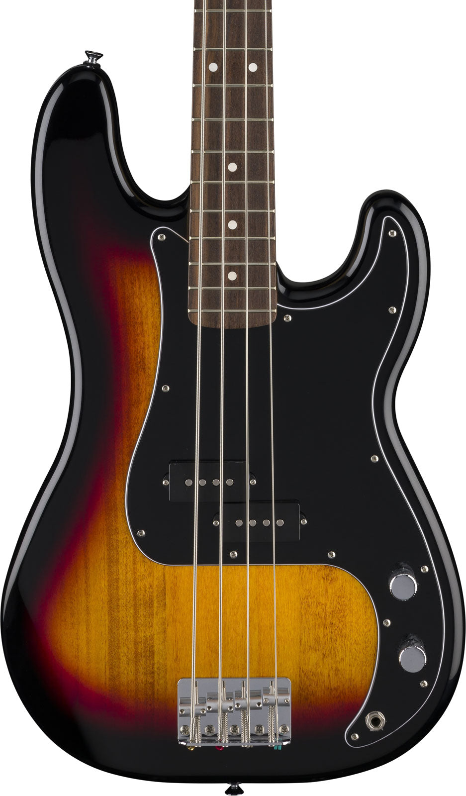 Standard Precision Bass LRL Black Pickguard 3-Color Sunburst