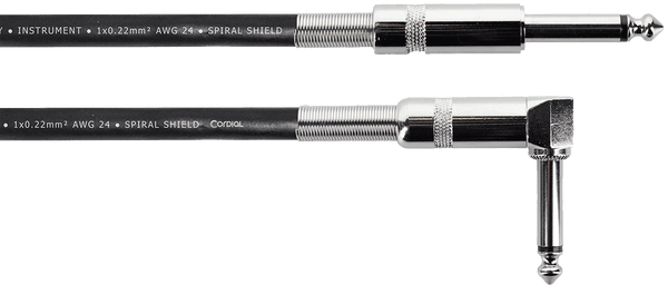 Cable Guitare Jack 3 M Droit /Coudé