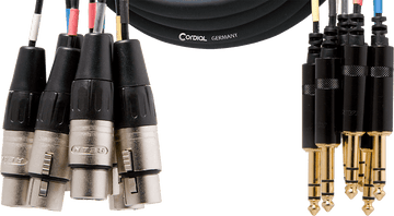 Mehrfachkabel 8 XLR Weiblich/8 Jack Stereo 3 M