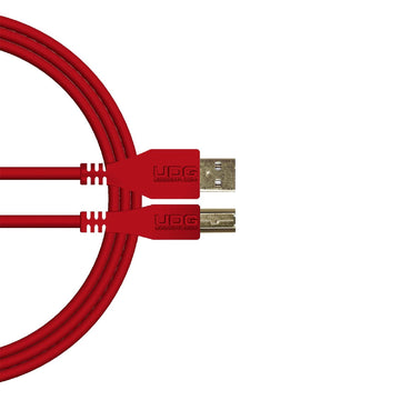 U 95001 RD - Câble USB 2.0 A-B Rouge Droit 1m