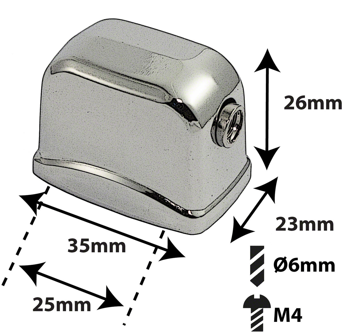 L17BD - Coquille Grosse Caisse - 25mm (X1)
