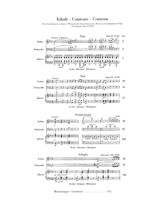 Schubert F. - Piano Trios
