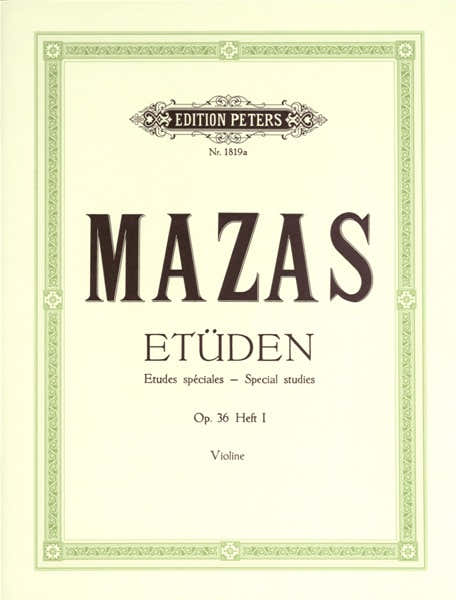 Mazas JACQUES-fereol - Studi Op.36 Vol.1: 'Studi speciali' - Violino