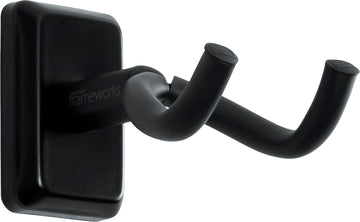 Supporto da parete per chitarra con piastra nera