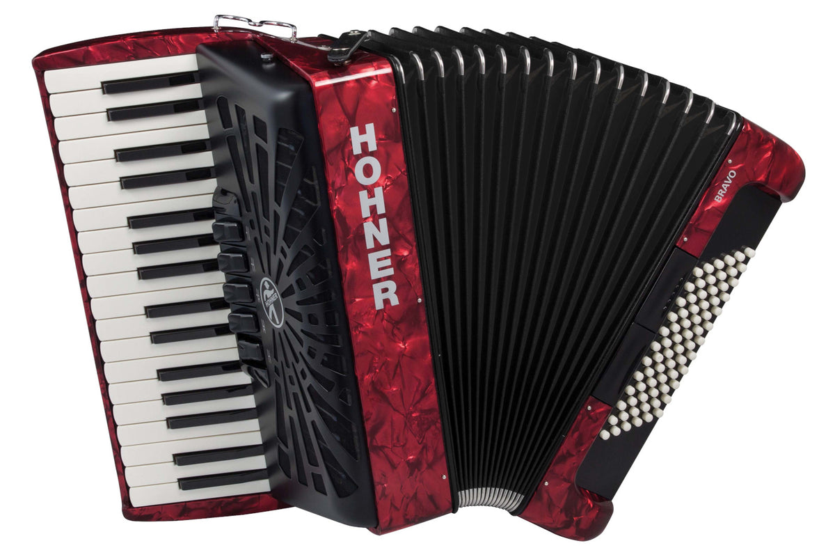 Hohner BRAVO III 72 ROT