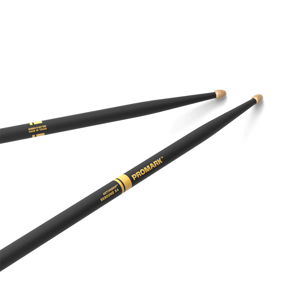 Promark REBOUND 5A ACTIVEGRIP HICKORY ACORN WOOD TIP