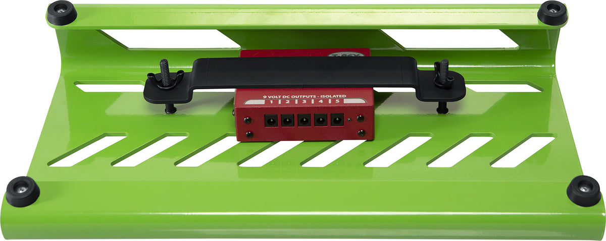 Green aluminum pedalboard