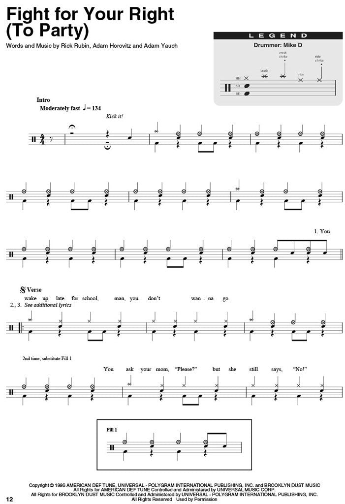 Drum Play Along Vol.42 Easy Rock Songs