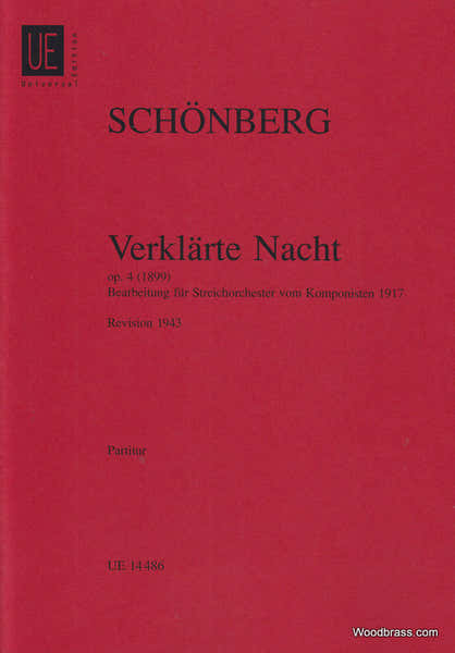 Schänberg A. - Verklärte Nacht Op. 4 Fur Streichorchester - Conducteur