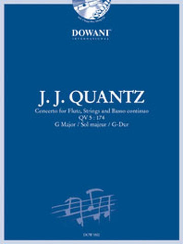 QUANTZ J.J. - CONCERTO QV 5 : 174 IN G MAJOR - FLUTE BC