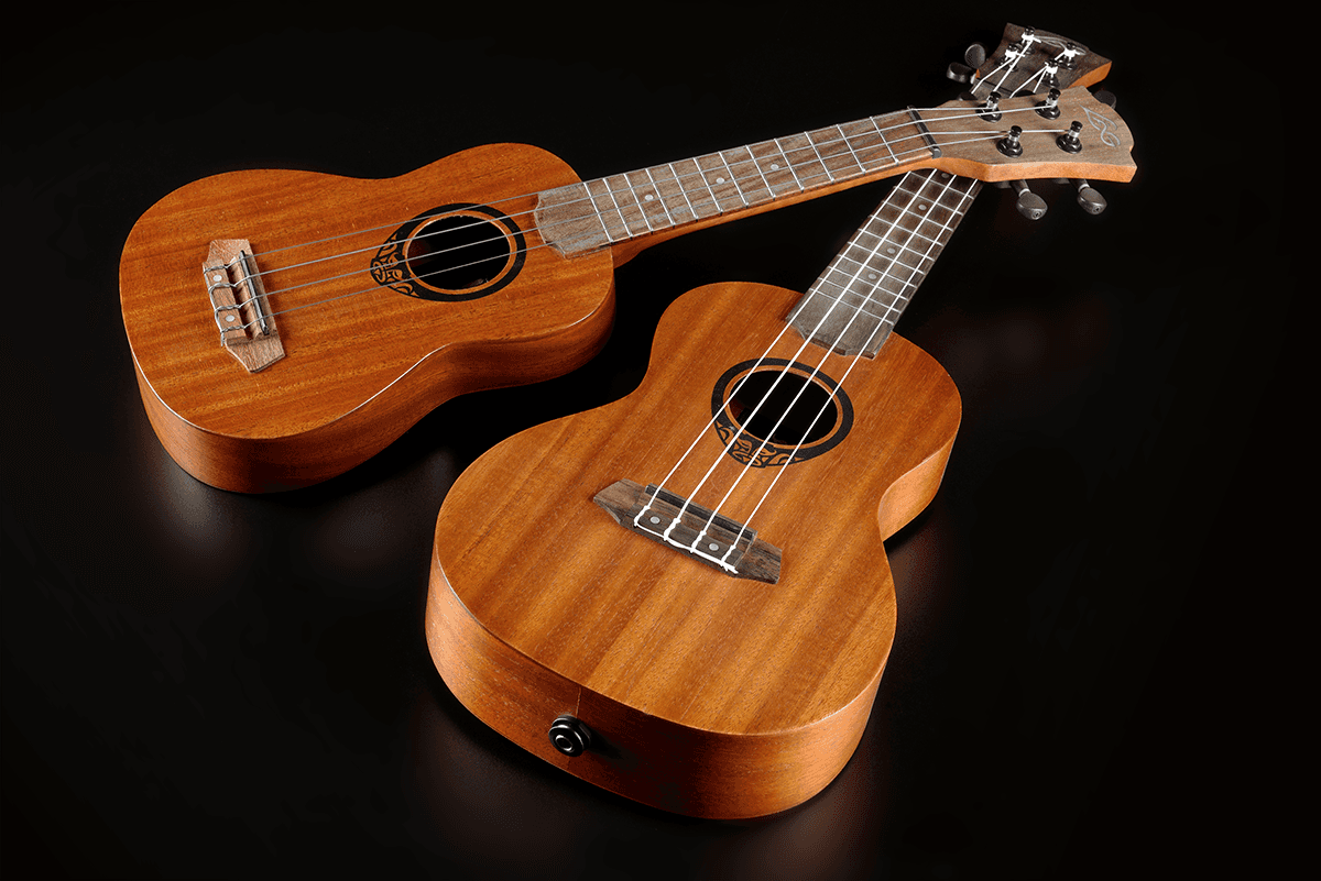 Tiki Baby TKU110S Sopran-Ukulele schlank mit gewölbtem Boden