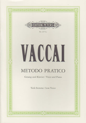 Vaccai - Methode Pratique (voix Grave)