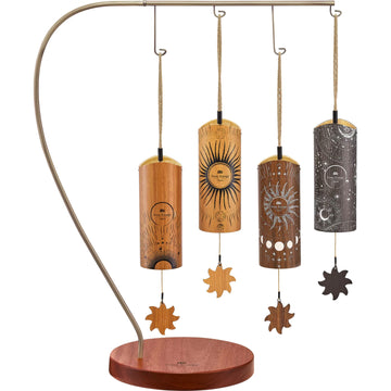 CBCS4SET - Carillon Cosmic in bambù 4 pezzi + supporto
