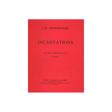 Depelsenaire - Incantations - 2 Clarinettes Sib et Piano
