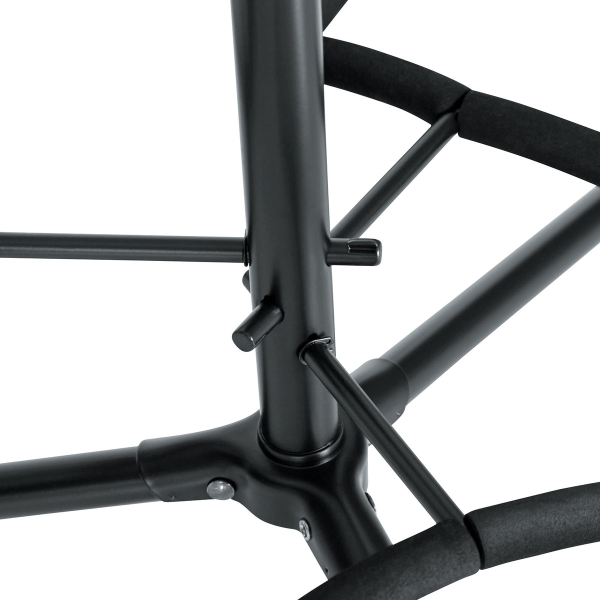 Stand triple pour guitare protection caoutchouc