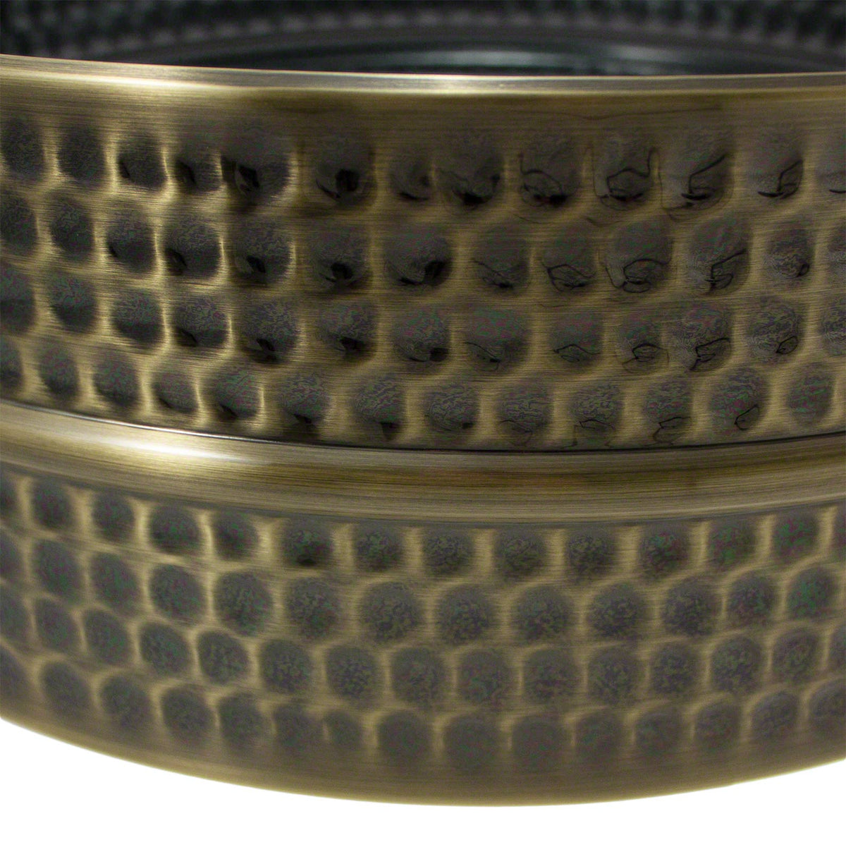 14X4 Fusto in Ottone Martellato Nichel Nero (ottone)