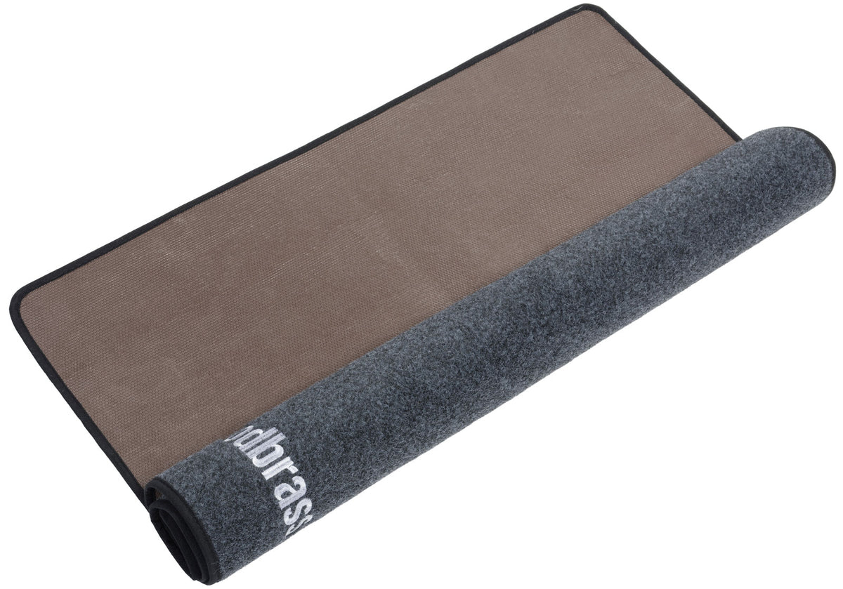 Tappeto per Batteria 130 x 100 cm Grigio Scuro