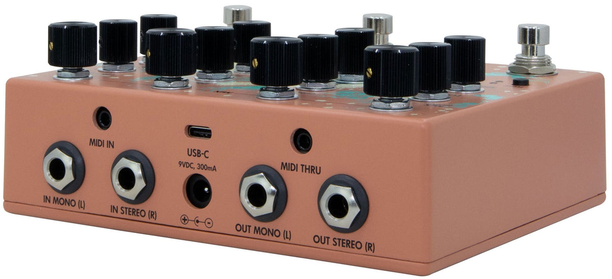 Qi Etherealizer Terracotta - Effetto granulare di riverbero, delay e chorus