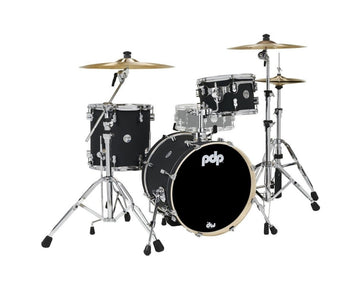 SHELL SET CONCEPT MAPLE FINISH PLY BOP KIT 18" SATIN BLACK PDCM18BPBK