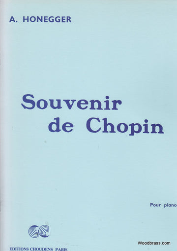 HONEGGER ARTHUR - SOUVENIR DE CHOPIN - PIANO