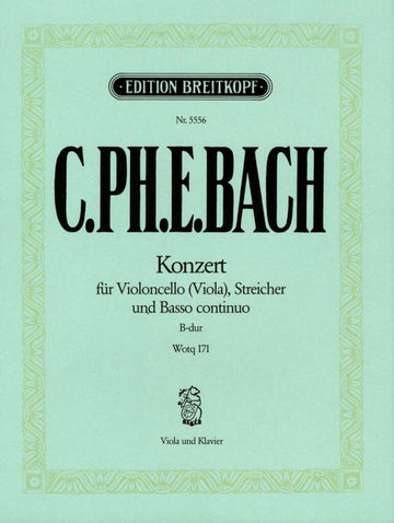 C.P.E - Violoncellokonz. B-Dur Wq 171 - Viola Piano