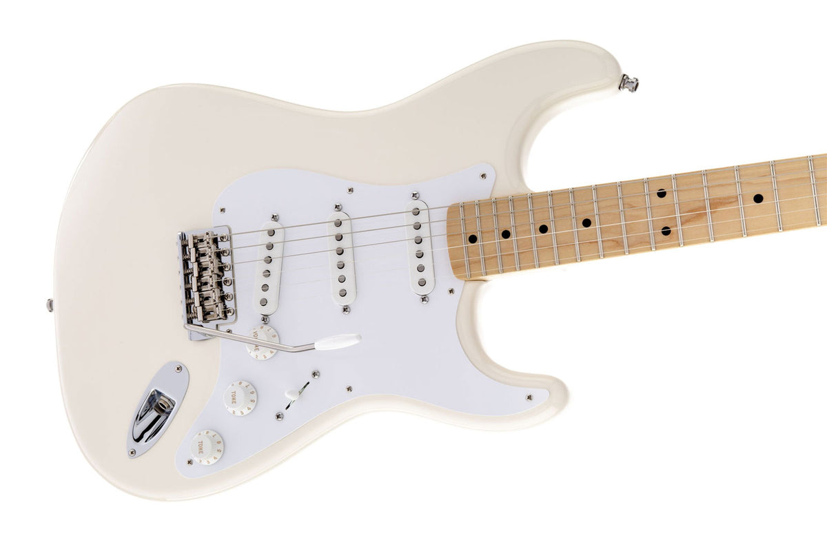 Stratocaster Signatur Jimmie Vaughan MN Tex-Mex Olympisches Weiß