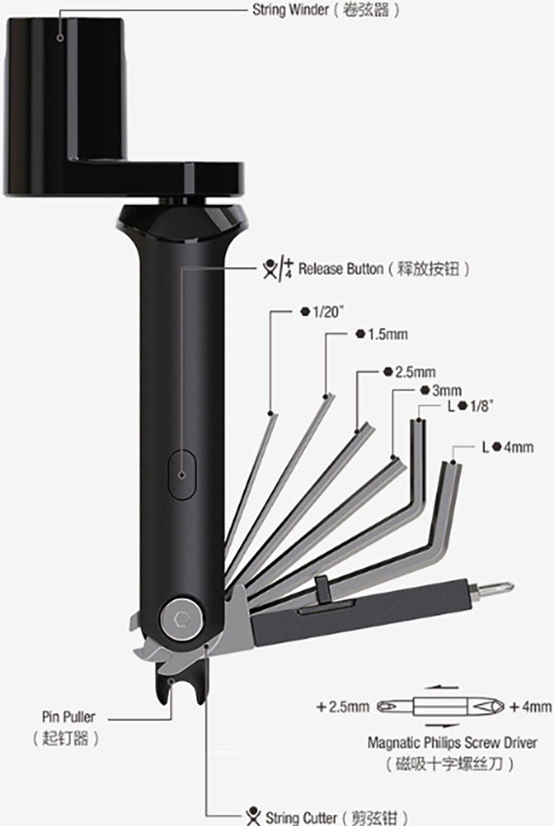 CGT-1US ALL-IN-ONE STRING WINDER