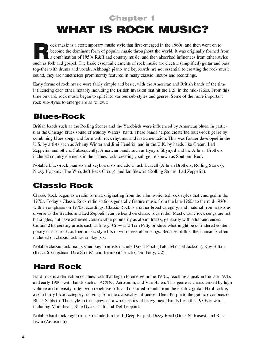 Hal Leonard Keyboard Style Beginning Rock Keyboard + Audio En Ligne