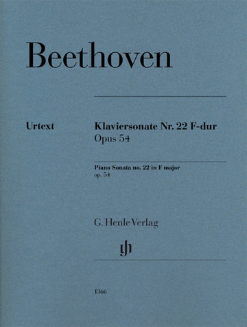 Beethoven L.V. - Sonate Pour Piano N. 22 Op.54