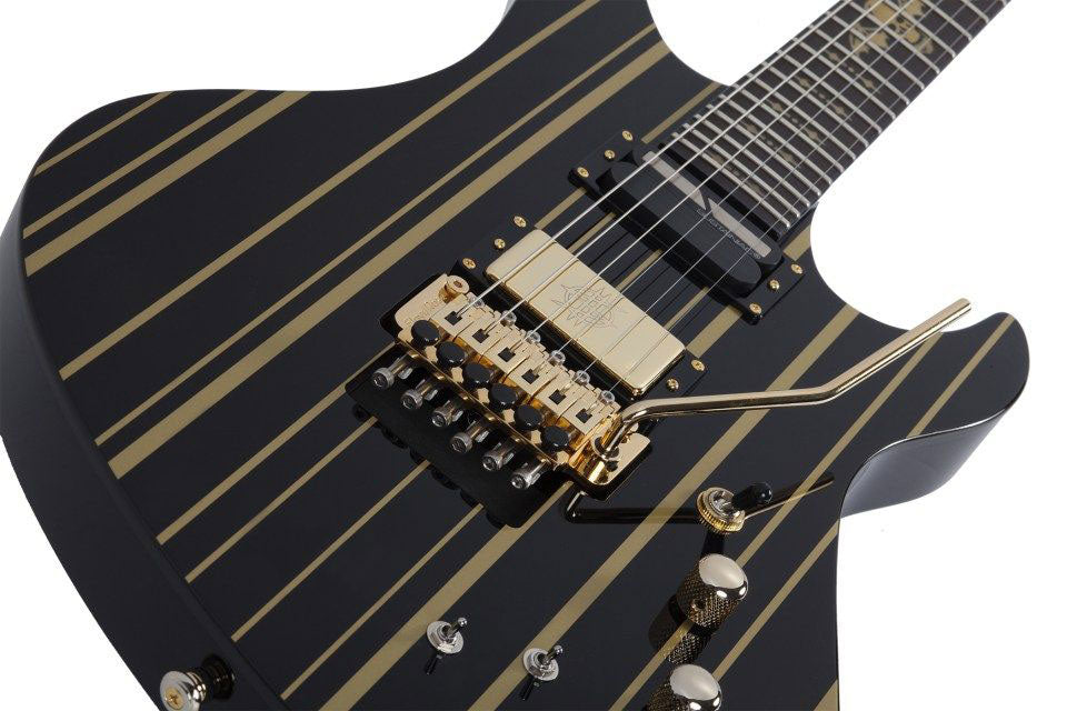 Custom Sustainiac Synyster Gate Signature Schwarz Gold