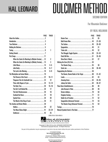 Hal Leonard Dulcimer Method - 2nd Edition