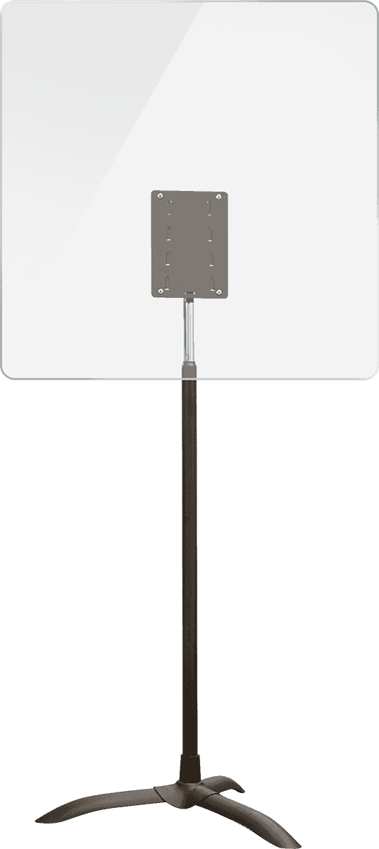 TRANSPARENT SHIELD WITHOUT RIM